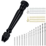 Mlife Pin Vise Hand Drill Set With 20 Pcs MINI Drills & Twist Drills Bits 0.3-3.0 Mm For Resin Craft And Casting Molds Diy