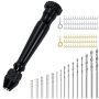 Mlife Pin Vise Hand Drill Set With 20 Pcs MINI Drills & Twist Drills Bits 0.3-3.0 Mm For Resin Craft And Casting Molds Diy