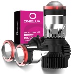 H4 3D MINI Condenser Lens Car LED Bulb Projector Headlight For Car