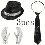 3PCS 1980S Disco Michael Jackson