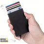 Anti-theft ID Credit Card Holder Thin Aluminum Metal Wallet Pocket Cover Bank Women Men Credit Card Box Card Holder