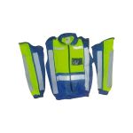 Pioneer Metro Reflective Jacket Detachable Sleeve Lime navy