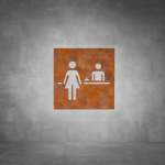 Reception Sign D03 - Rust - Powder Coated Aluminum