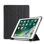 Multi-folding Shockproof Tpu Protective Case For Ipad 9.7 2018 9.7 2017 Air AIR2 With Holder & Pen Slot Black