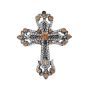 Vintage Rhinestone Cross Brooch Pin For Women Girls Crystal Christian Cross