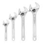 Adjustable Wrench Set Cr-v Steel Crescent Wrenches Set Sdy 97438 Set Of 4