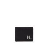 K plak Leather Bifold Wallet -black