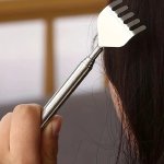 Retractable Back Scratcher Extendable To 50.01 Cm Portable Itch Relief Tool With Non-ticking Scratching Artifact Durable Stainle
