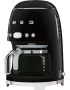 Smeg 10-CUP Black Retro Filter Coffee Machine DCF02BLEU