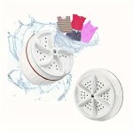 Compact Portable Washing Machine For Dorms - Ideal For Students No Battery Required Durable Plastic