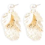 White Pearlescent Earrings