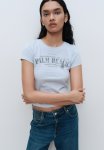 Ribbed T-Shirt - Light Blue palm Beach