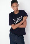 Oversized Printed T-Shirt - Navy Blue oxford University