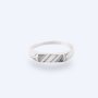 Sterling Silver T-top Ring