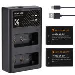 K&f Concept Dual LP-E17 Battery + Charger Kit For Canon CAMERAS-KF28.0014