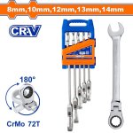 5 Piece Flexible Ratchet Spanner Set WSP5205