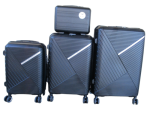 Smte Unbreakable 4-PIECE Pp Spinner Luggage Set With Keychain