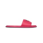 Flat Enameled Sandals -fuchsia