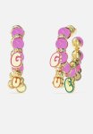 Guess Rock Candy Hoops - Lilac & Gold