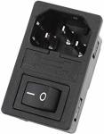 Iec Kettle Panel Mount Male With Fuse Switch