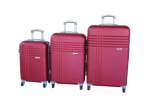 Smte 3-PIECE Travel 28-INCH Luggage Suitcase Set Stylish Red With Keychain