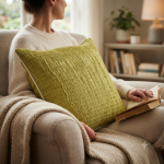 Decorative Throw Cushion - Perfect For Cozy Living Spaces - Light Grey