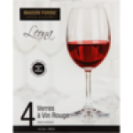 Leona Red Wine Glasses 4-PIECE