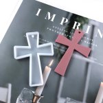 1PC Cross Keychain Pendant Silicone Mold Resin Vintage Cross Backpack Pendant Keychain Earring Resin Drop Glue Mold Cross Pendan