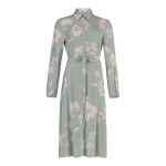 Printed Long Sleeve Shirt Dress