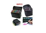 80 Pcs Color Sketch Art Markers Set