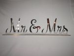 Signs Words Mr & Mrsperspex Silver