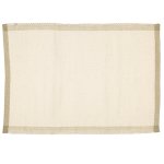 Pebble Weave Natural Mat With Jute Border