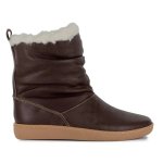 Iholide Fur Collar Leather Boot - Choc Natan - 9