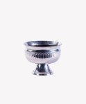 Vase Silver Roman Bowl Medium 15 X 15CM
