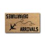 Matnifique Coir Doormat - Departures Arrival Design 700 X 400 X 14MM