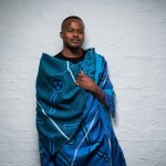YBD Throw - Khalala Blue Velvet aqua - 150 X 168 Cm