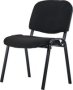 Contract Fabric Stacking Office Chairs Black 5 Per Box