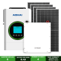 6KW Off-grid Solar Kit Dyness 5.12KWH + 4 Solar Panels + Aohai Inverter