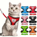 Pet Strap And Belt Set Cat And Dog Walking Soft Mesh Breathable Adjustable Tank Top Suitable For Small Cats Puppies Pet Supplies