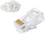 RJ45 CAT5 Connector Pack Of 100 Push-in Wire Connector