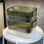 1PCS Light Luxury High-value Storage Box Household Kitchen Bathroom Acrylic Storage Box Cosmetic Finishing Box