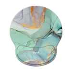 Marble Effect Mouse Pad With Gel Wrist Guard Support