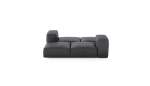Double Lounger - Leather - Dark Grey - 199CM X 168CM