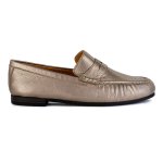 Chobe Leather Moccasin - Sabbia Metallic - 8