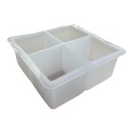 Silicone Ice Tray - White 4 Cube