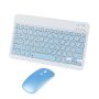 Bluetooth Wireless Keyboard And Mouse Combo Ultra-slim Ergonomic Small Rechargeable Bluetooth Keyboard Mouse Set For Apple Ipad Iphone Samsung Tablet