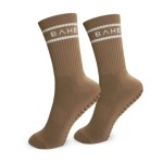 Studio Grippy Crew Socks - Quicksand