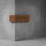 House Number Corner D04 - 300H X 300D X 1000W / Rust Coat / No