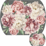 Tear Resistant Placemat & Coaster Pink Blooms