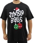 Mens Printed Jingle Tee - 10XL Black